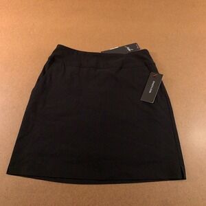 Up Womens Size 4 Black Pocketed Pull On Tummy Control Original Skort NWT